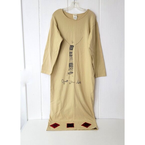 Primitive Twig Dresses & Skirts - Primitive Twig Art To Wear  "Open Your Arms" Long-Sleeve Dress S/M